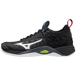 Tenis Para Voleibol Mizuno Wave Momentum Mujer Negros/Blancos/Amarillos | Mexico-914068